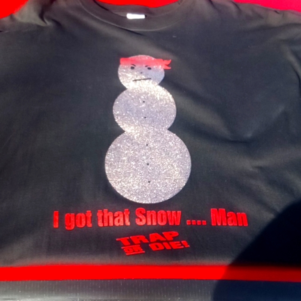 VTG Young Jeezy Glitter Snowman I got that Snow T